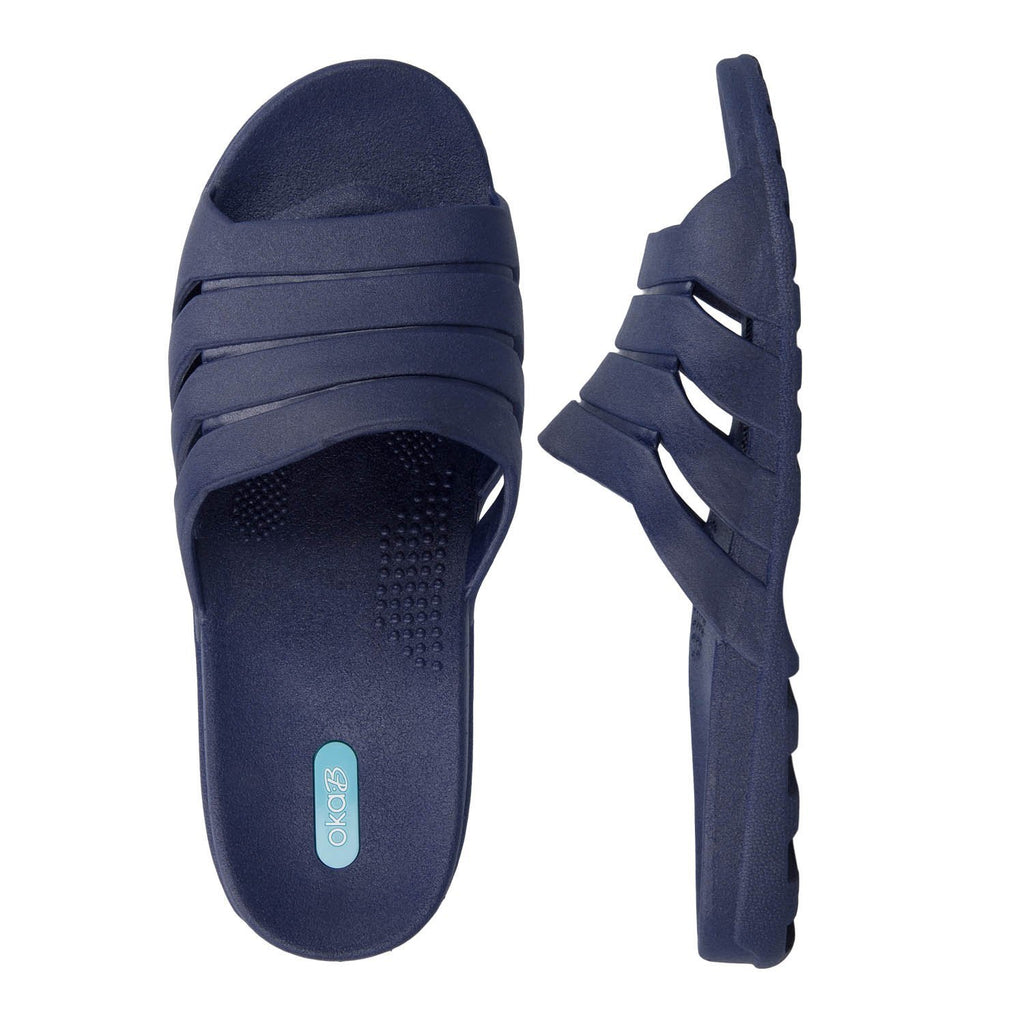 Grayson Men's Slide Sandals - Sapphire - Oka-B