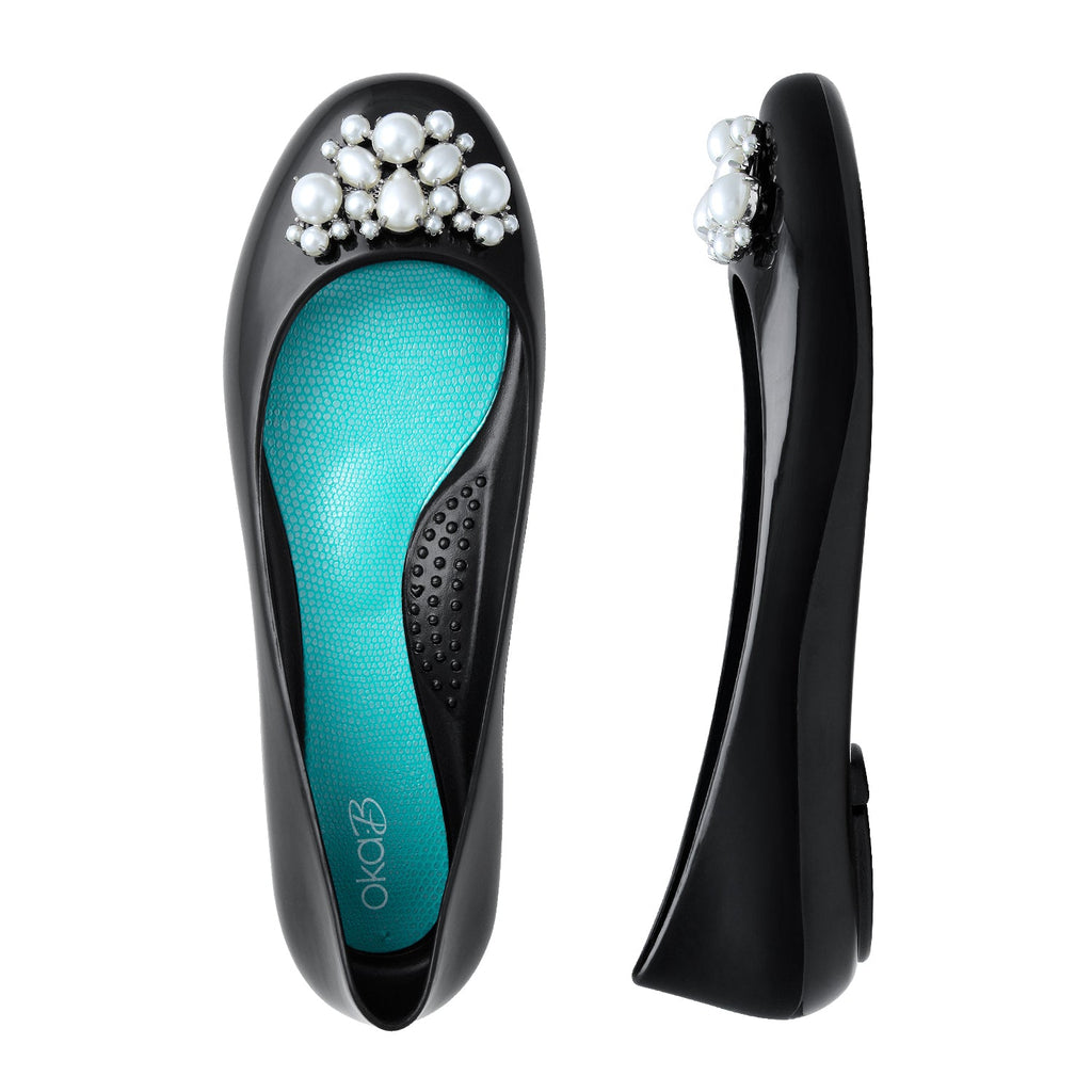 Aria Ballet Flats - Licorice - Oka - B