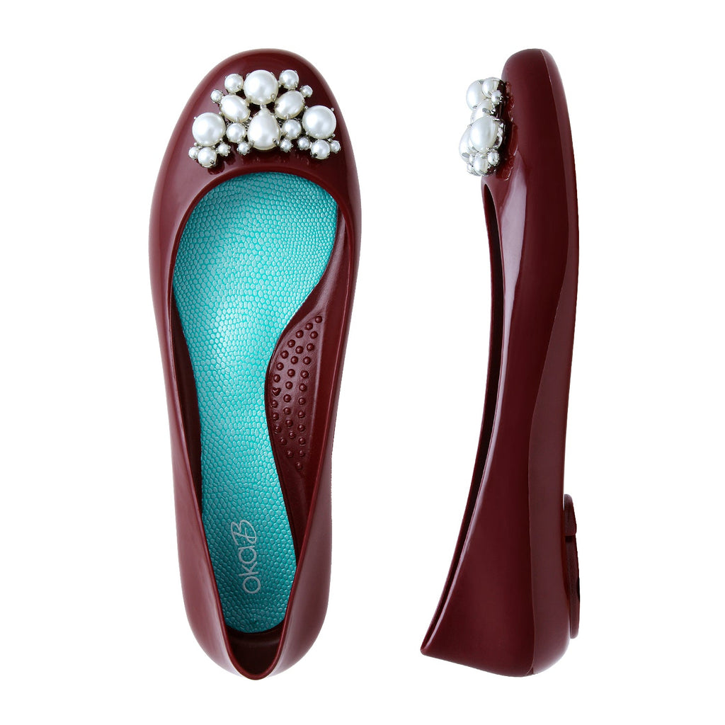 Aria Ballet Flats - Port - Oka - B
