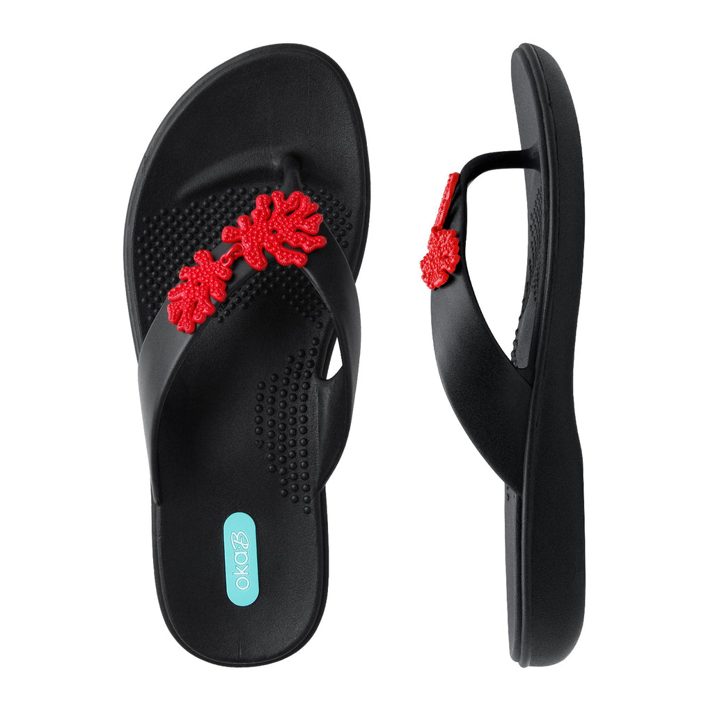 Cove Flip Flops - Licorice - Oka - B