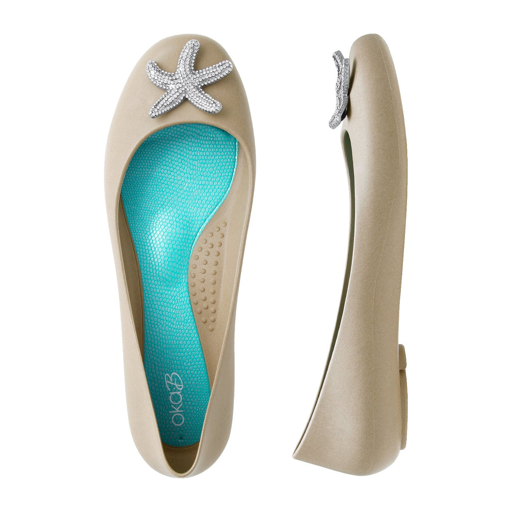 Liana Matte Ballet Flats - Chai - Oka - B