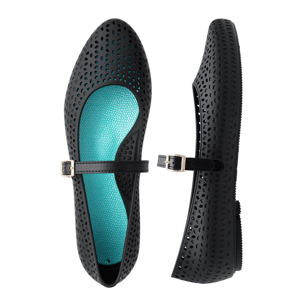 Mary Jane Ballet Flats - Licorice - Oka - B