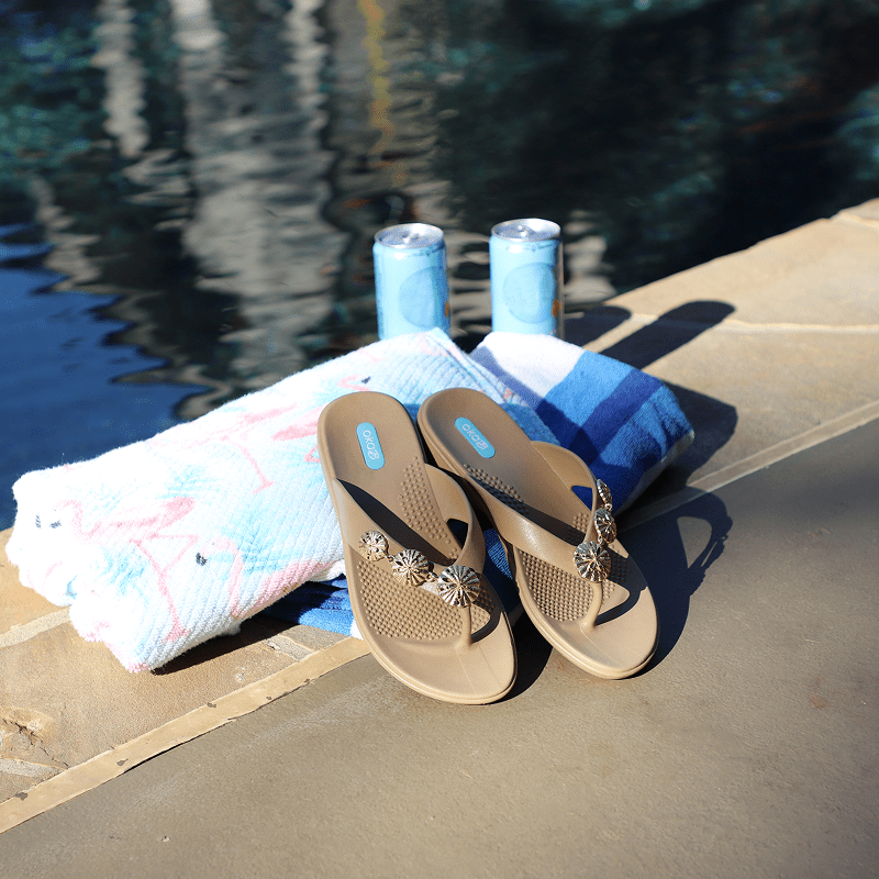 Melanie Flip Flops - Salt - Oka - B
