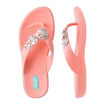 Mellita Flip Flops - Coral - Oka - B