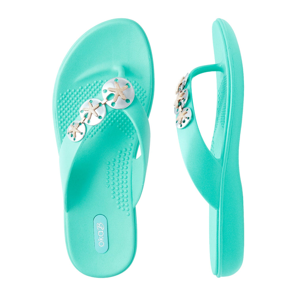 Mellita Flip Flops - Sea Glass - Oka - B