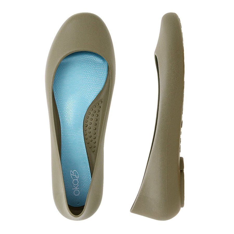 Taylor Matte Ballet Flats - Dirty Martini - Oka - B