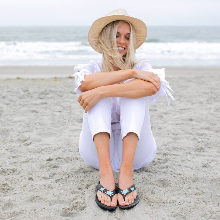 Theresa Flip Flops - Sale - Sea Glass - Oka - B