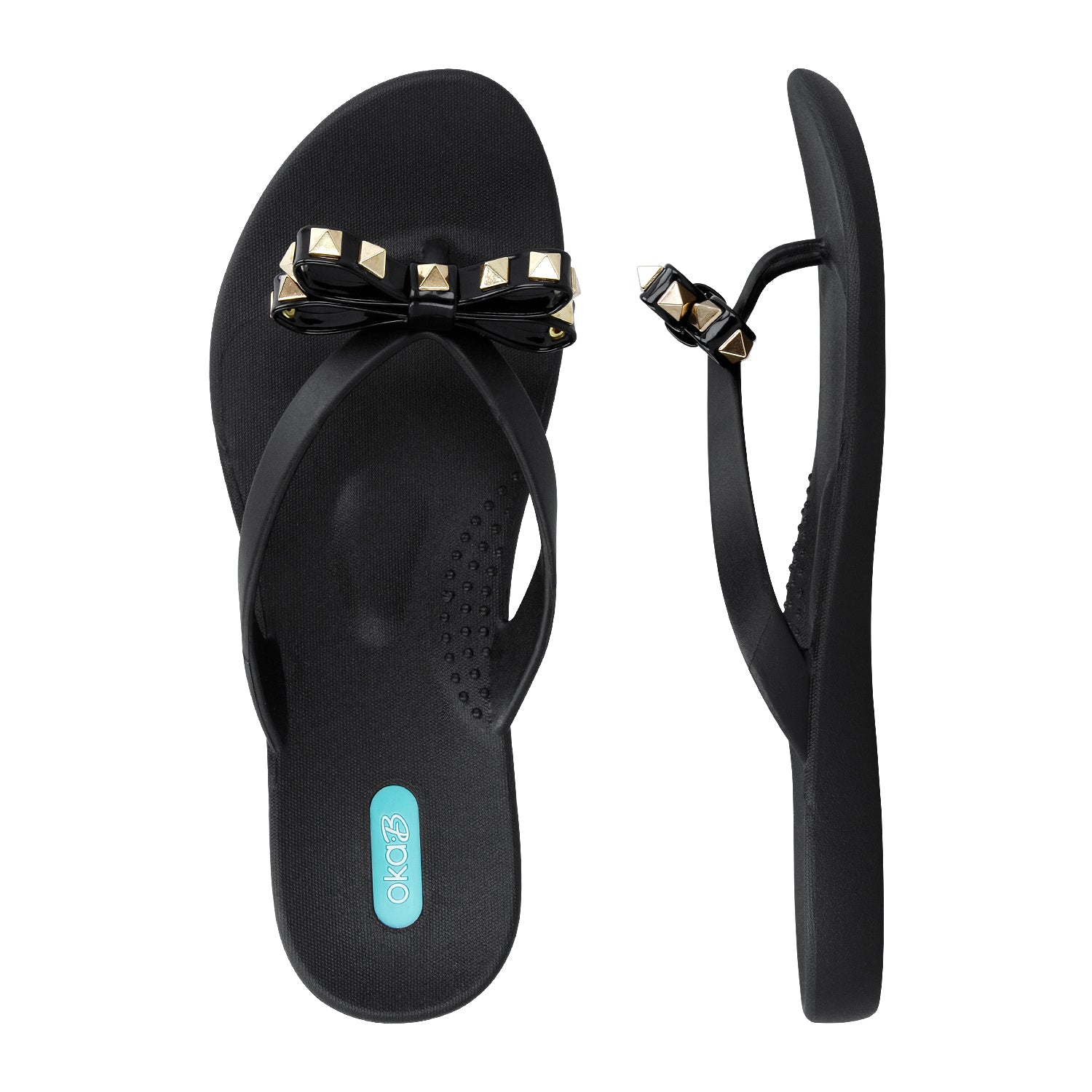 Chase, Comfortable Studded Flip Flops for Women