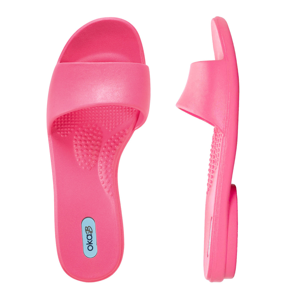 Grace Slide Sandals - Princess Pink - Oka-B