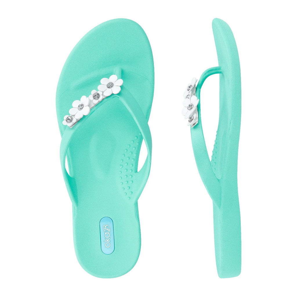 Loren Flip Flops - Sea Glass - Oka-B