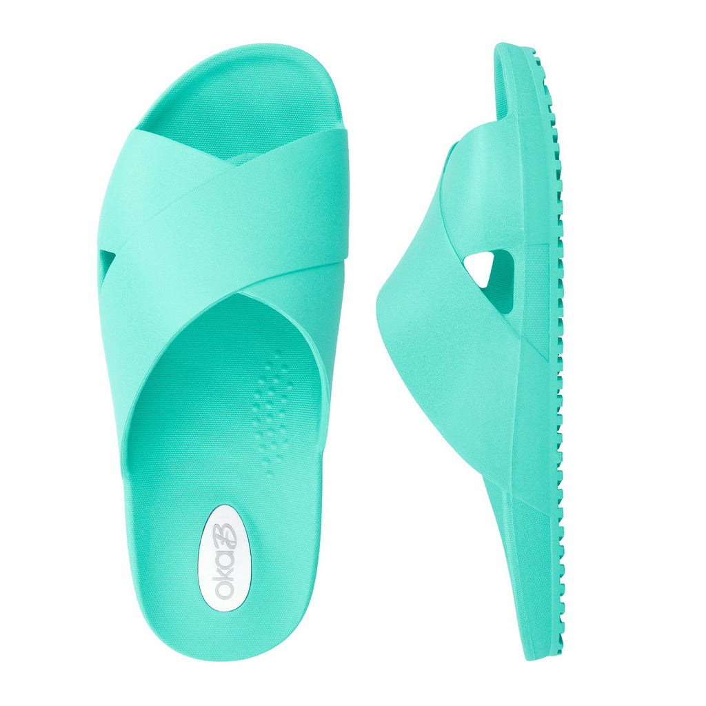 Maxwell Slide Sandals - Sea Glass - Oka-B