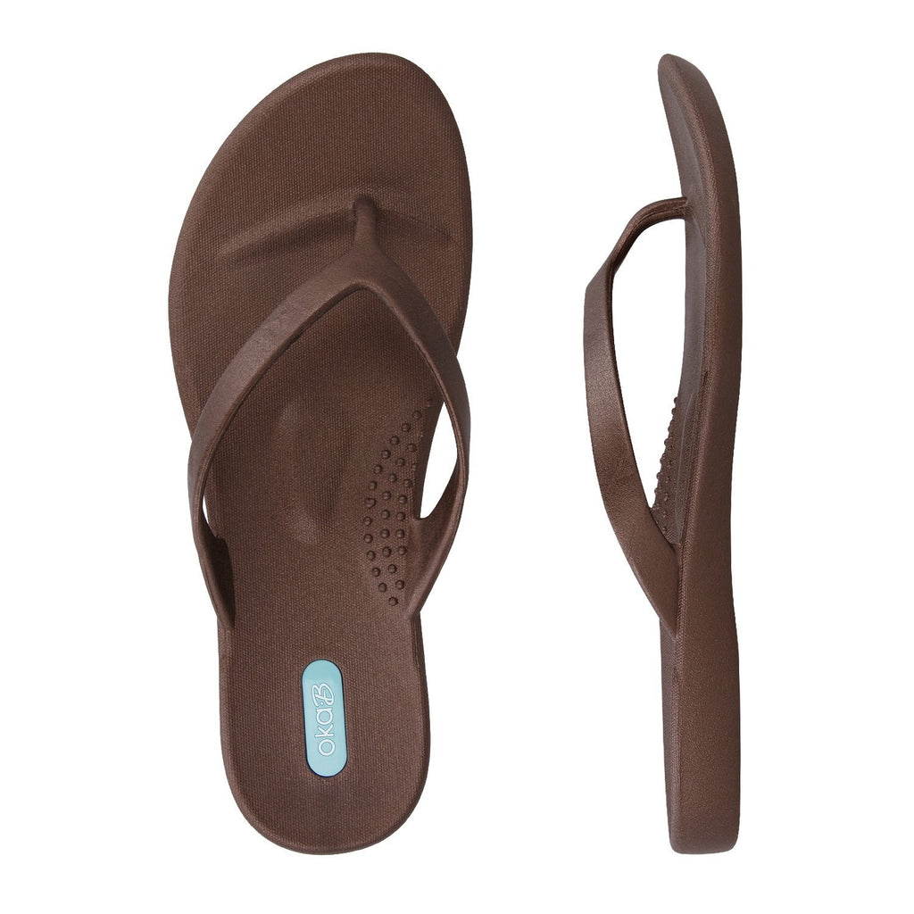 Millie Flip Flops - Copper - Oka-B