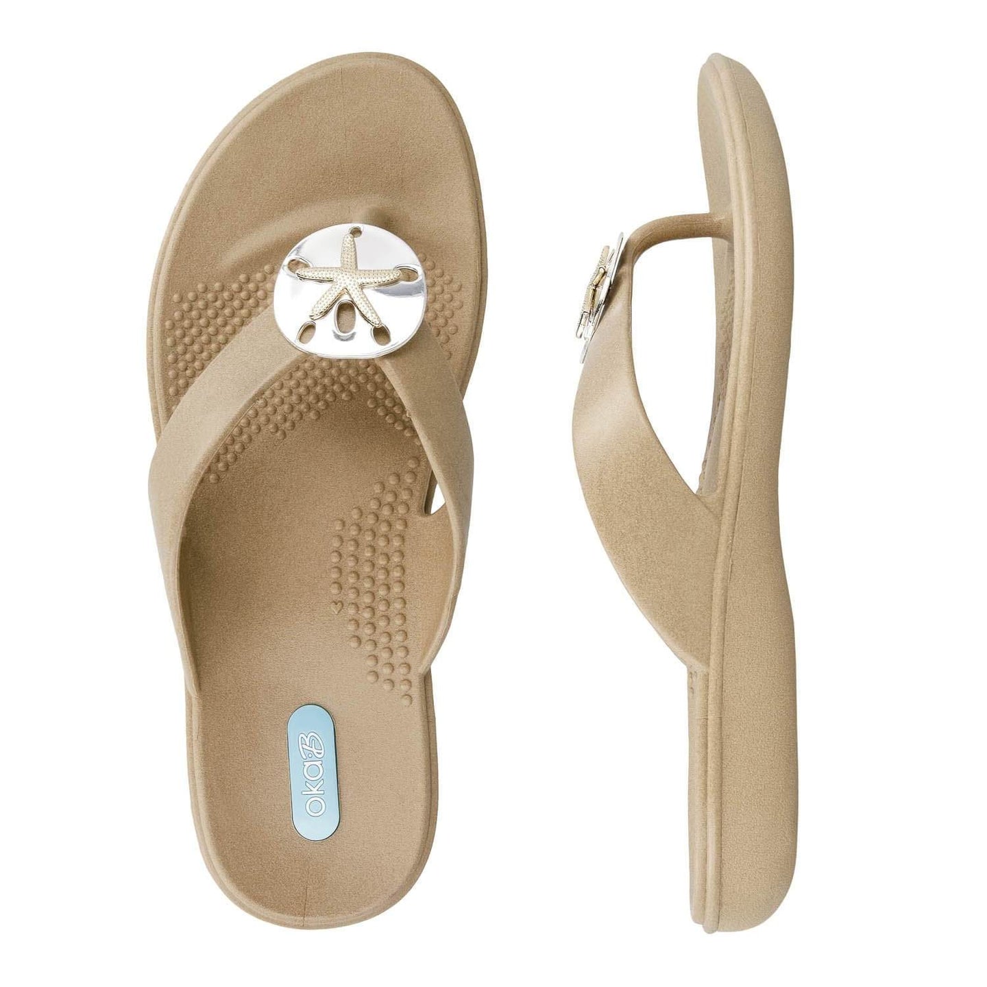 Sandy Flip Flops - Chai - Oka-B