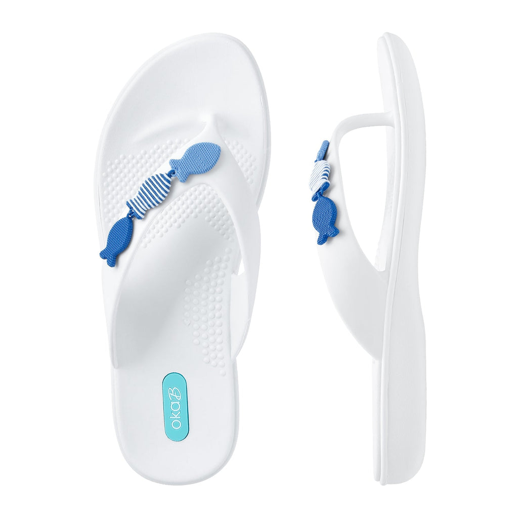 Bodie Flip Flops - Salt - Oka-B