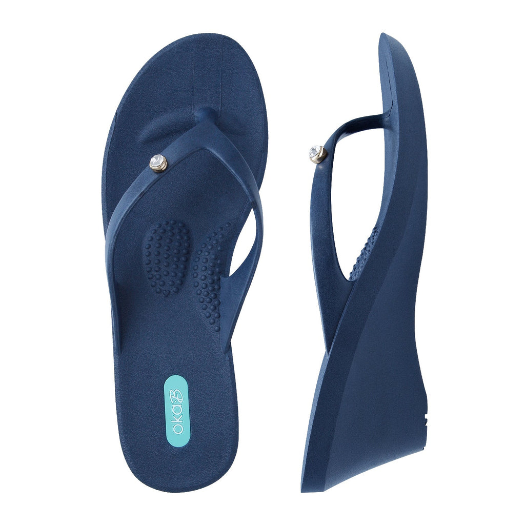 Charmed Kylie Flip Flops - Sapphire - Oka-B