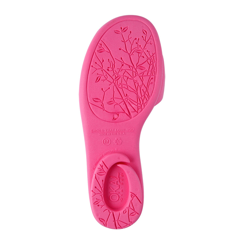Evie Slide Sandals - Popsicle Pink - Oka-B