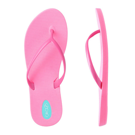 シューズ・サンダルその他 Women's Rubber Flip-Flops SLIM Guava Red Amazon.com: eBuyGB Ladies Bright Beach Flip Flops - Summer