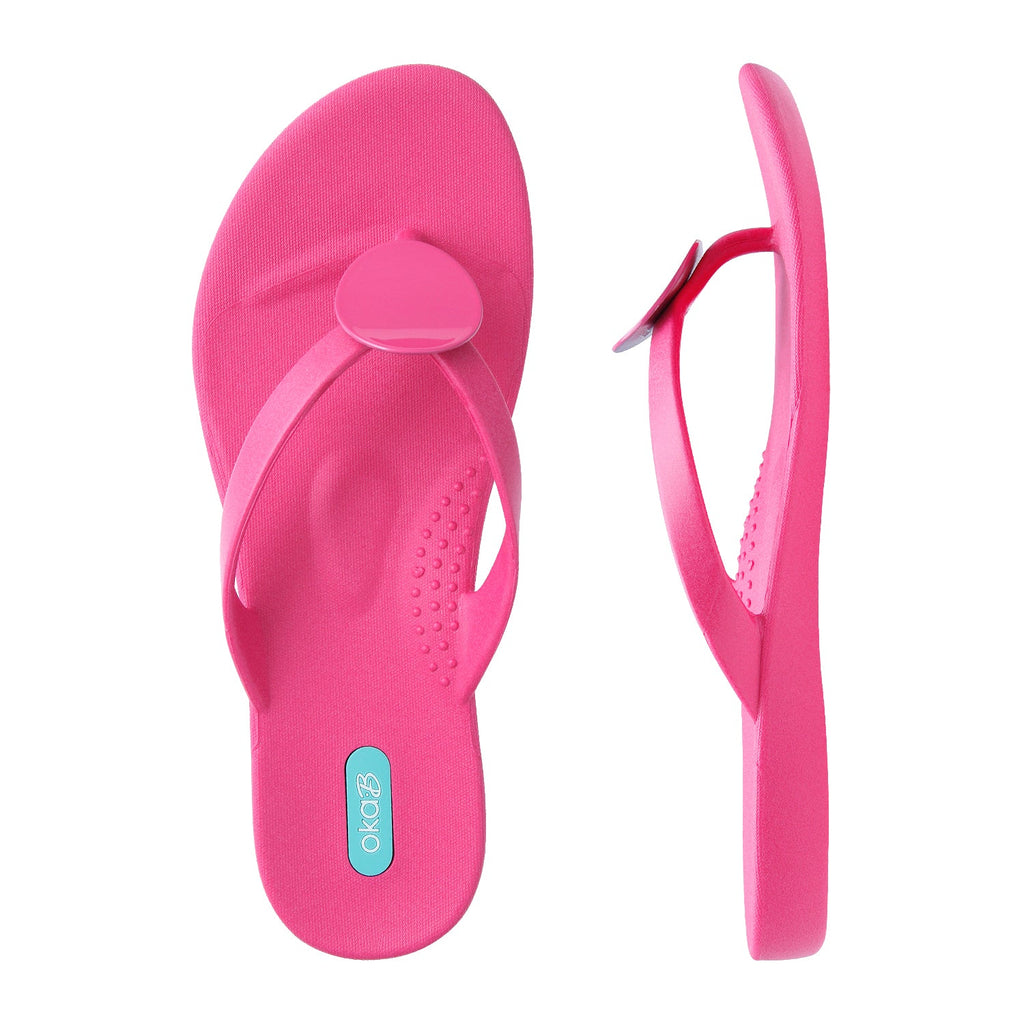 Harlow Flip Flops - Popsicle Pink - Oka-B