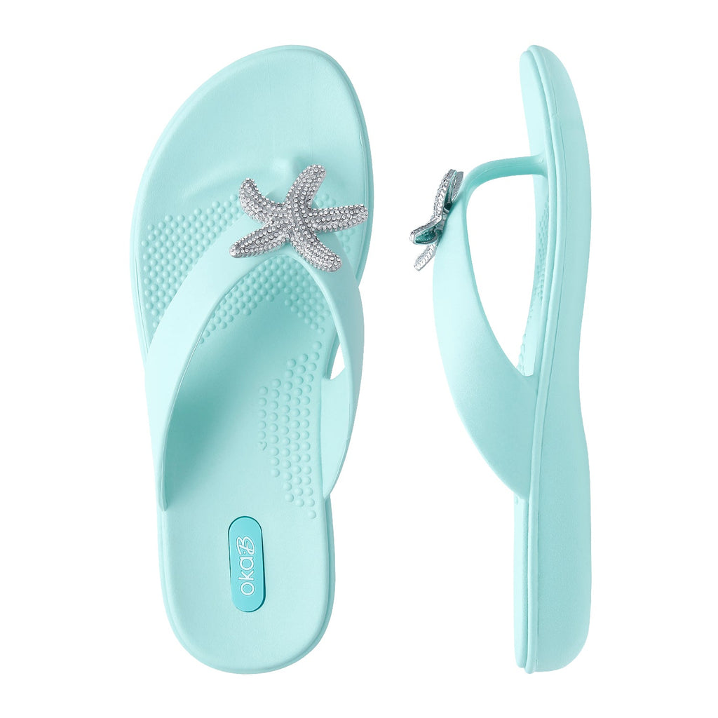 Livie Flip Flops - Signature Blue - Oka-B