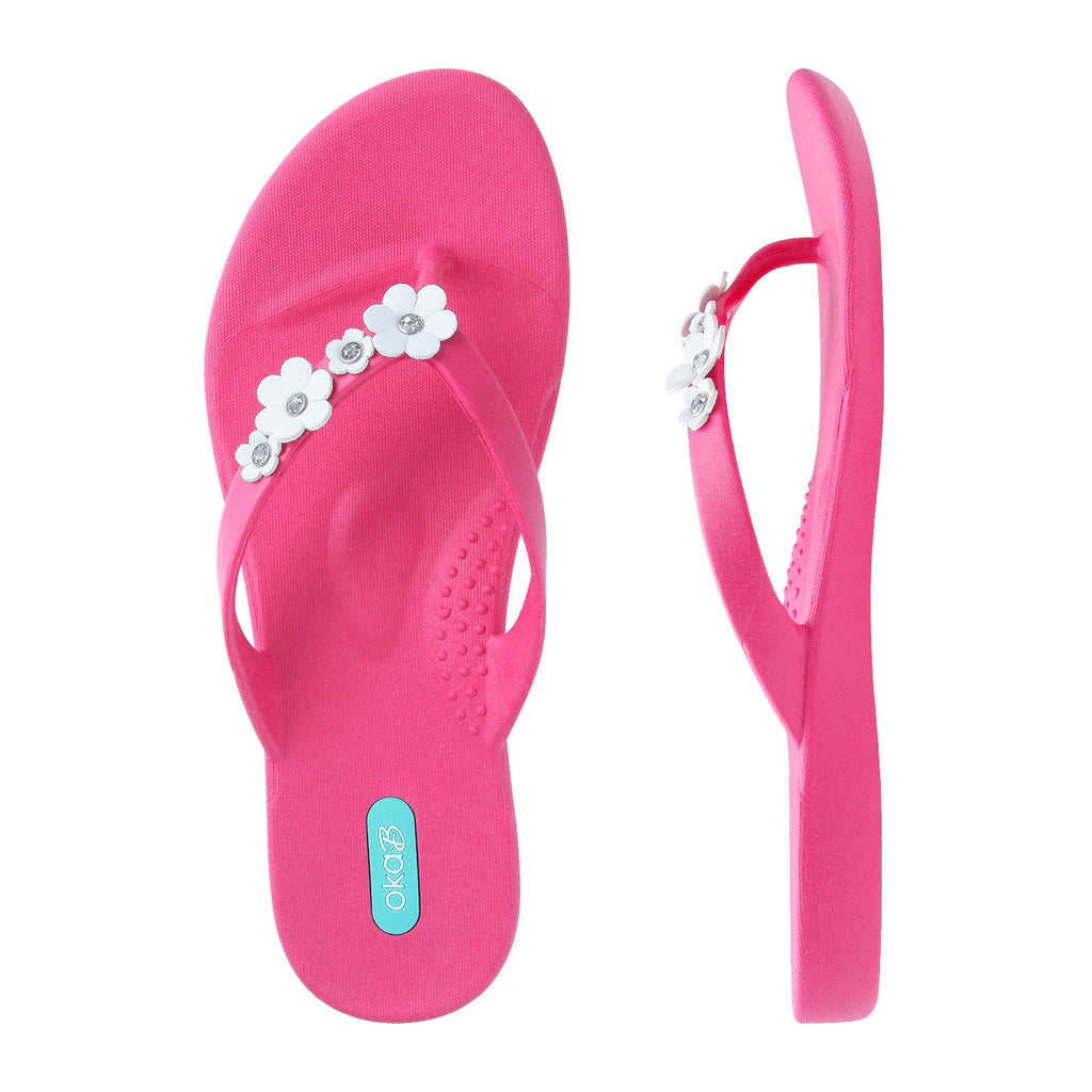 Loren Flip Flops - Popsicle Pink - Oka-B
