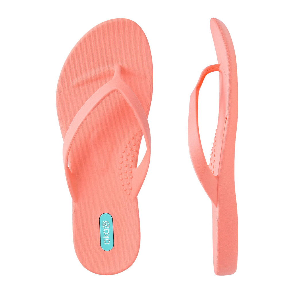 Millie Flip Flops - Coral - Oka-B