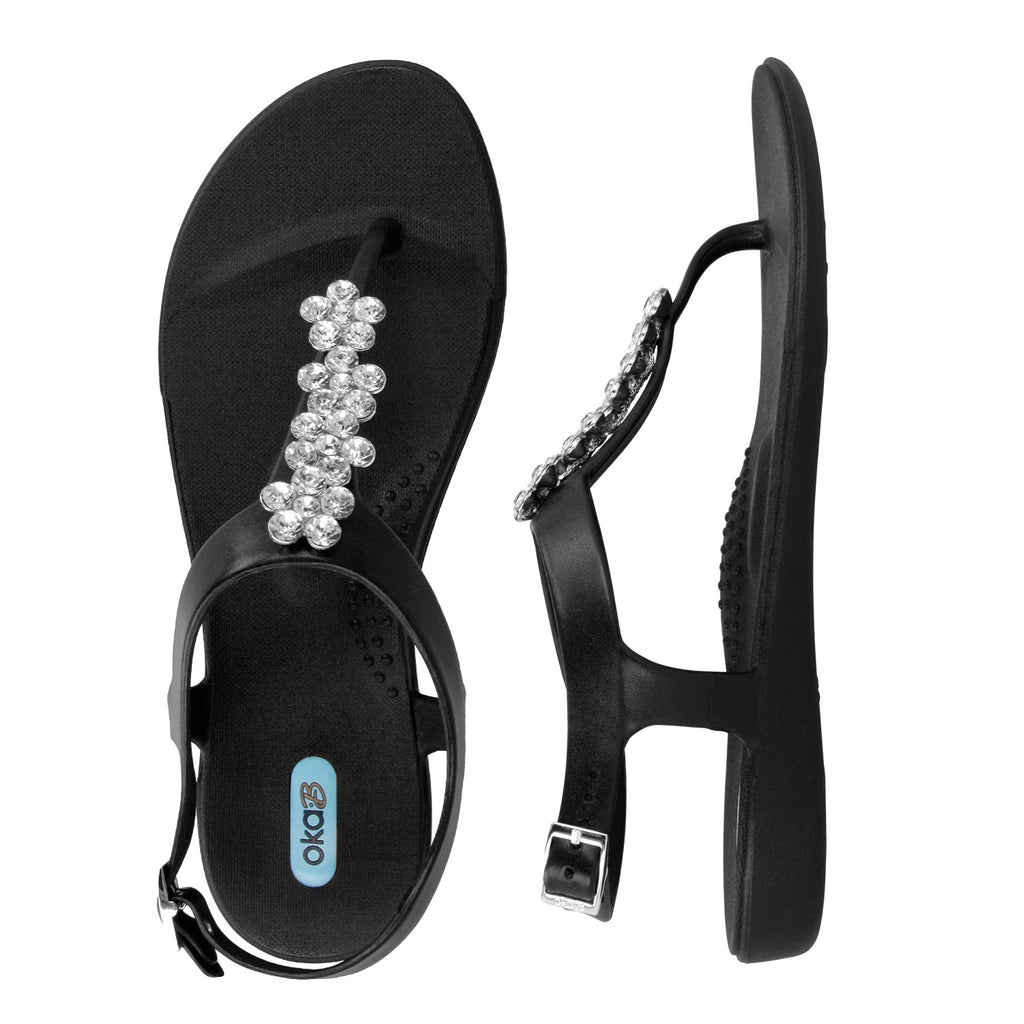 Sloane TStrap Sandal Licorice OkaB