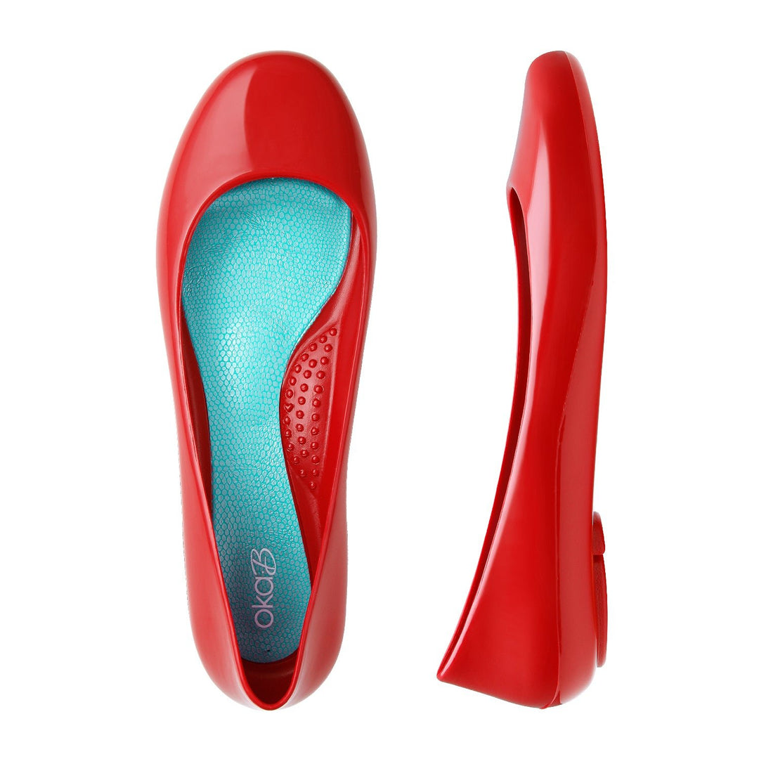 Taylor Shiny Ballet Flats Oka-B