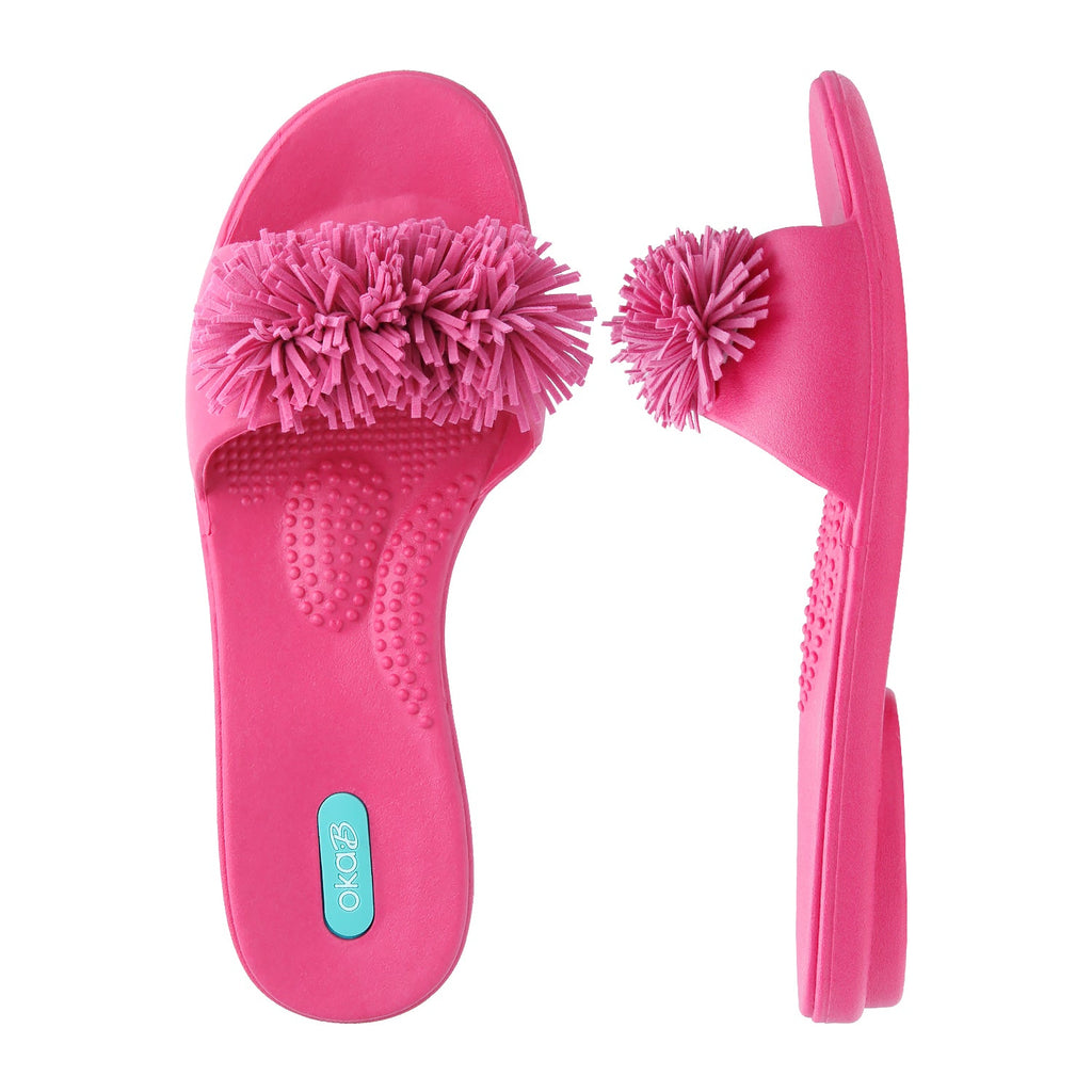 Zoey Slide Sandals - Popsicle Pink - Oka-B